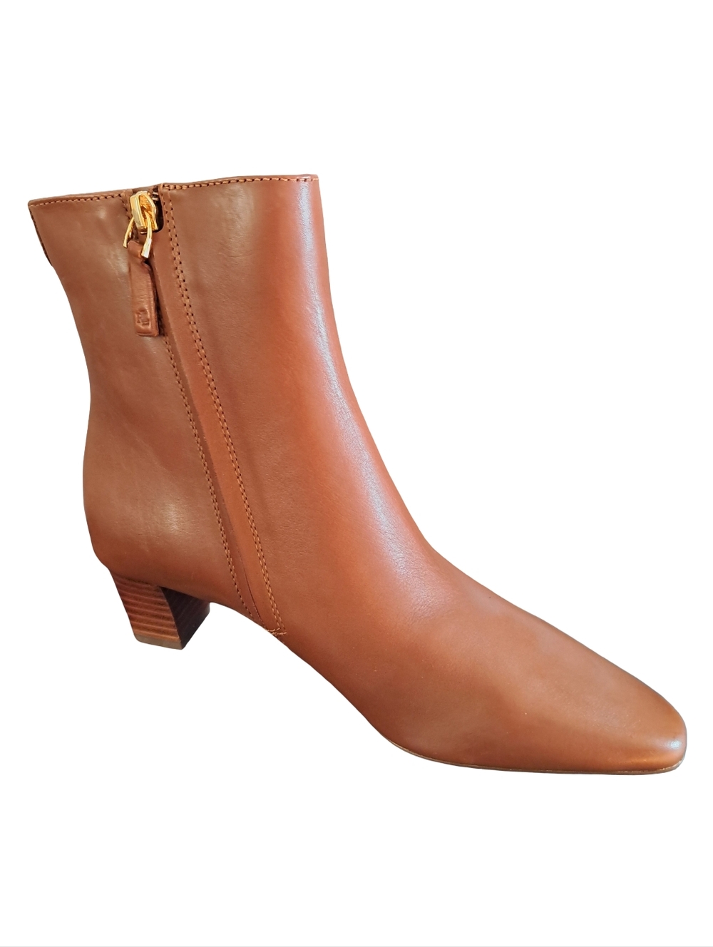 Lauren Ralph Lauren Willa Women's Leather Ankle Boots Polo Tan Various Sizes - Picture 4 of 10
